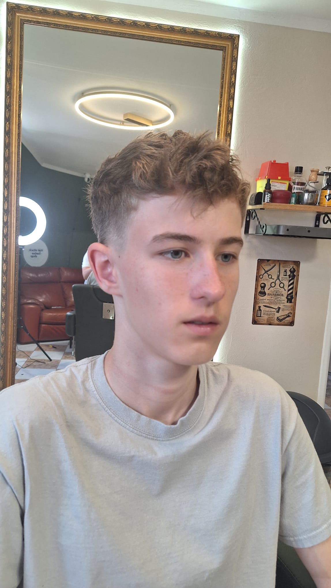 Barber pri práci